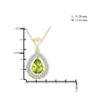 thumbnail image 4 of JewelersClub 3/4 Carat T.G.W. Peridot And White Diamond Accent 14k Gold Over Silver Pendant, 4 of 4