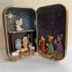 thumbnail image 2 of Christmas Nativity Handmade Cabin Box Theater Desktop Ornaments, 2 of 5