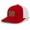 Red/White, variant on Georgia Arches Laser Engraved Leather Patch Trucker Hat Baseball Cap