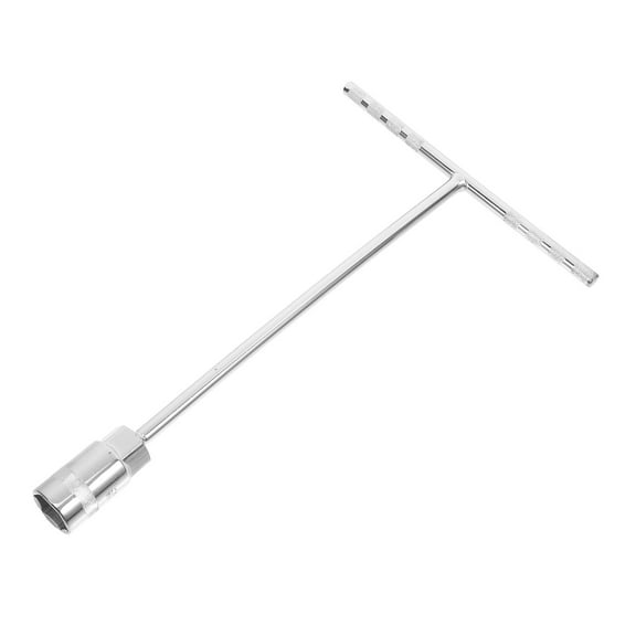 T-type Socket Wrench Repair Wrench T Handle Socket Metal Socket Handle Wrench Silver
