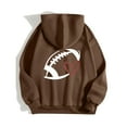 thumbnail image 4 of WEAIXIMIUNG Sweat à Capuche Zippé pour Femmes, Manches Longues, Imprimé Graphique, Léger, Pull de Football, 4 of 4