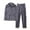 A-Beige670, variant on Button-Front Collared Pajama Set for Men Trimmed Nighttime Relaxed-Fit Sleep Separates