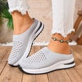 thumbnail image 2 of Pandaie Orthopedic Mule Clogs for Women Comfy Backless Walking Sneakers Knitted Platform Shoes Slip on Arch Support Breathable Slippers Size 6‑9.5, 2 of 9