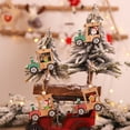 thumbnail image 3 of CEHVOM 8PC Christmas Decoration Creative Retro DIY Small Train Pendant Christmas Party Decoration, 3 of 9
