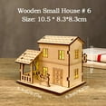 thumbnail image 3 of Light-Up Wooden Christmas Village Houses for Crafts, DIY Handcraft House Assembly Decor Kit to Paint, Luminous Xmas Table Centerpieces, Cabin Crafts Figurines, Perfect for Holiday Party Ornament, 3 of 9