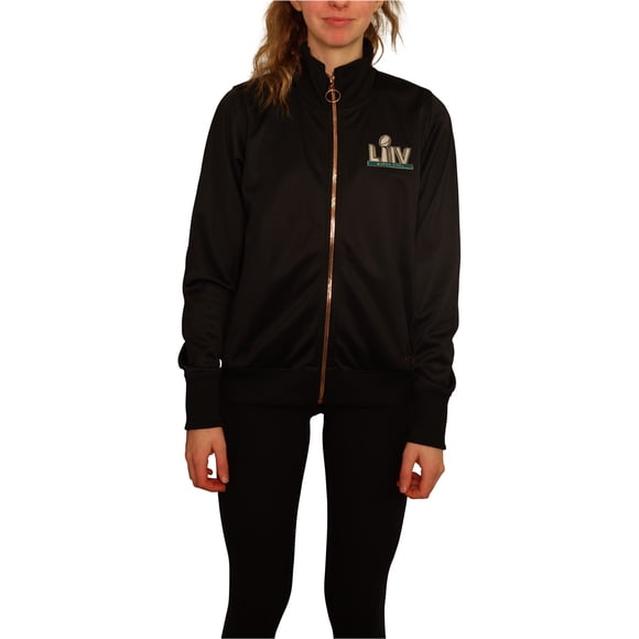 Chaqueta Bomber MSX Super Bowl LIV Mujer Negra Grande