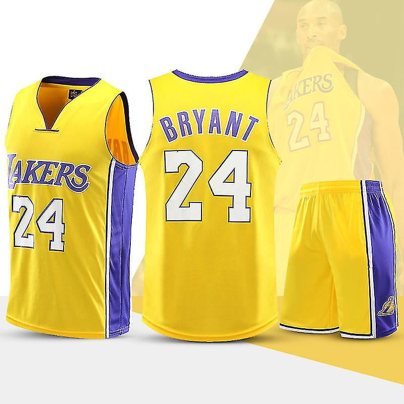 Nba Los Angeles Lakers Kobe Bryant No.24 Maillot de Sport de Basket Ball Ensemble de Shorts Kobe Taille Adulte Walmart