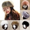 thumbnail image 3 of Jkerther Thick Fluffy Russian Cap Faux Fur Headband Hat Winter Earwarmer Ski Hats For Women, 3 of 5