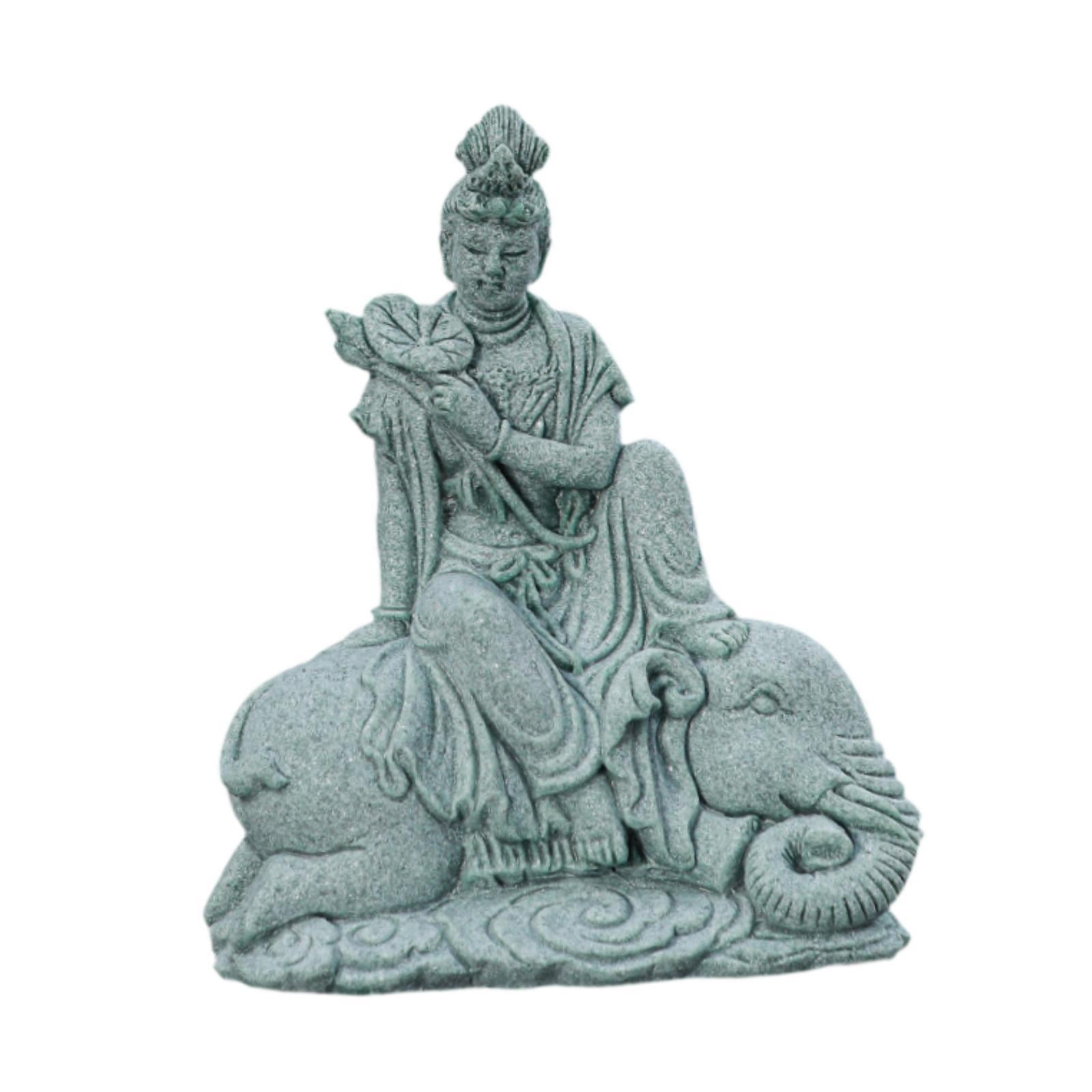 Baoblaze Buddha Statue Aquarium Tank Decoration Garden Statue Sculpture Underwater Landscaping Ornament Buddha Figurine for Office Bedroom 9.5cmx5.5cmx11.5cm