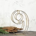 thumbnail image 4 of Balsa Circle 8" Gold 9 Metal 3D Wire Alphabet Number Sign Wedding Party Bar Tabletop Decorations, 4 of 6
