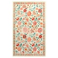 thumbnail image 2 of Balacho Soft Flannel Rustic Floral Area Rug, 6' x 9', Beige, 2 of 8