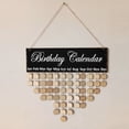 thumbnail image 3 of Family Birthday Board Plaque DIY Hanging Wooden Birthday Reminder Calendar B, 3 of 6