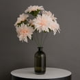 thumbnail image 2 of Efavormart Pack of 2 | 20" Dahlia Flower Bushes, Artificial Wedding Bouquets - Blush | Rose Gold, 2 of 11