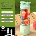 thumbnail image 4 of Usloyux Under $5 Portable Blender Juicer, USB Rechargeable Smoothie Maker Device, 6 Blade Handheld Blender for Shakes Creation, Fruit Processing, Sports Nutrition, Travel Kit, 4 of 9