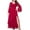 E-Burgundy, variant on ZQUUVOU Women's V Neck Dresses With Sleeves Chiffon A Line Formal Dress Long With Slit Burgundy