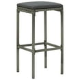 thumbnail image 5 of vidaXL 7 Piece Garden Bar Set with Cushions Poly Rattan Grey, 5 of 5