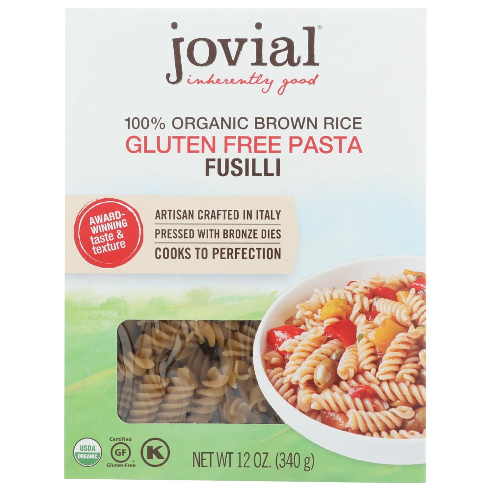 Jovial Pasta Organic Brown Rice Fusilli, 12 Oz