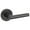 Bronze, variant on Kwikset Milan Lever with Round Rose Privacy in Iron Black