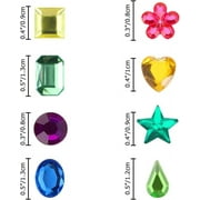 Meafeng Self Adhesive Assorted Gem Stickers for Crafting, 1200+ Jewels for Crafts Stick on Rhinestones for Kids and Adults