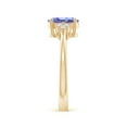 thumbnail image 3 of Angara Natural 1.25 Ct. Tanzanite with Diamond Classic Ring in 14K Yellow Gold for Women (Ring Size: 3), 3 of 9