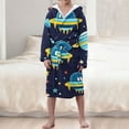 thumbnail image 1 of Ropa de cama Ropa infantil Albornoz grueso con capucha alargado Pijamas de terciopelo para niñas Camisón de poliéster para niñas, 1 of 7