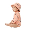 thumbnail image 2 of Character Baby Girl Rash Guard Swim Set with Hat, Sizes 0/3M-12M, 2 of 5
