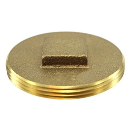 3-1/2" Brass Clean-Out Plug