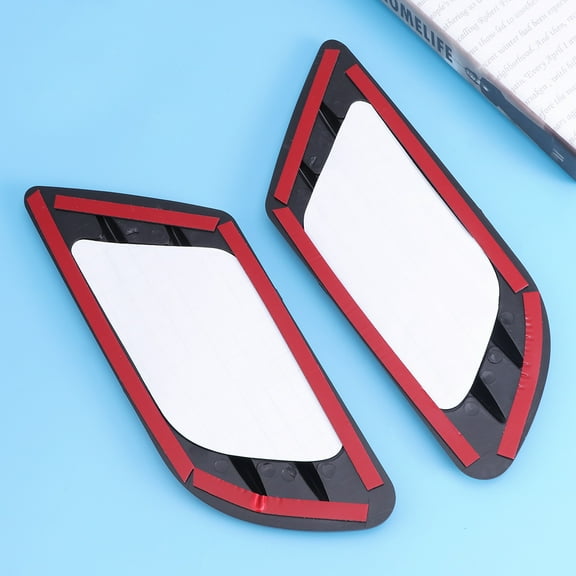 Supvox 2Pcs Suv Air Flow Side Outlet Grille Vent Sticker Black ABS Car Accessory
