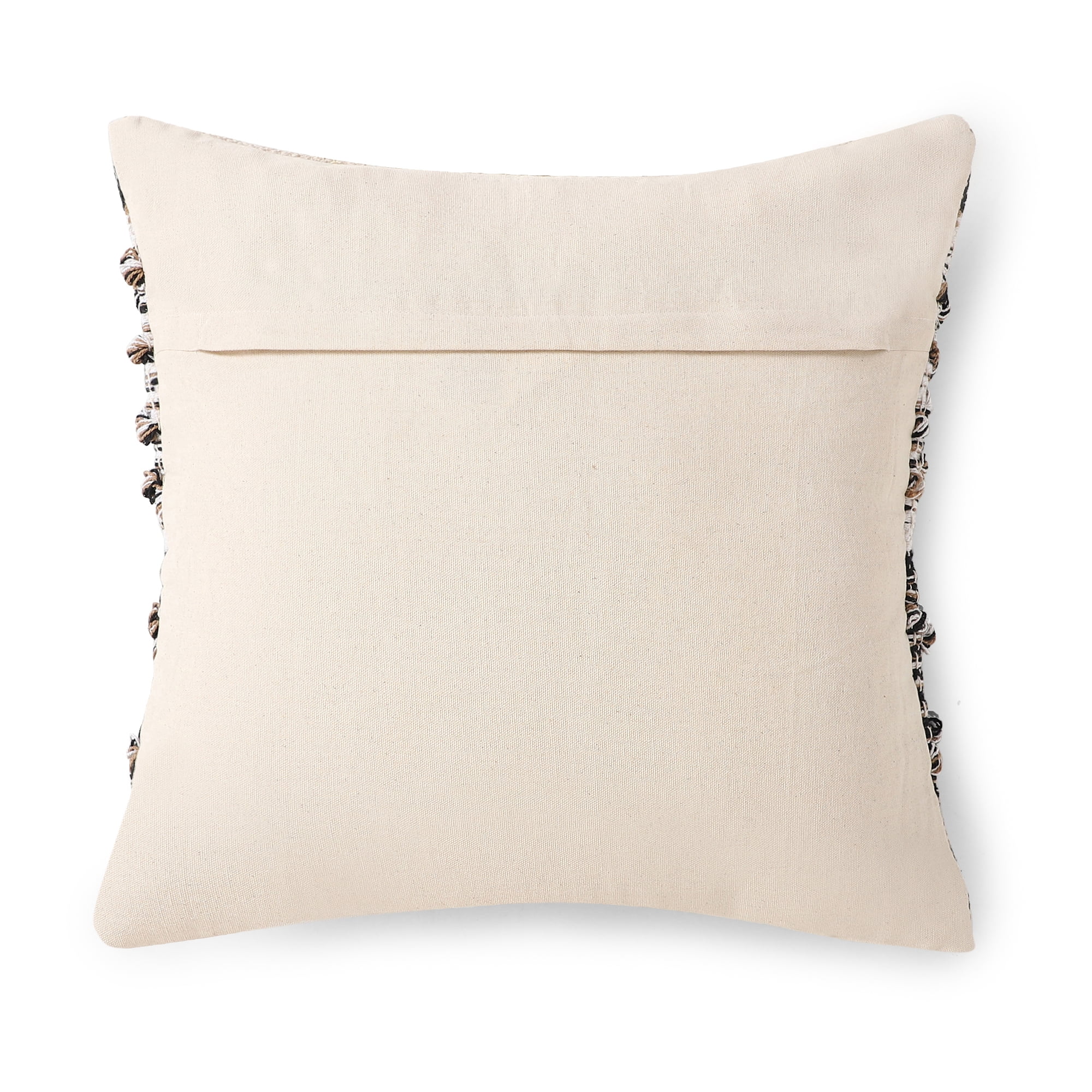 · REDEARTH · Handmade Boho Throw Pillow Covers - Bohemian Chic Farmhouse Style - Accent Woven Indoor and Outdoor Pillow Cushion Cases for Couch - Bed - Sofa - Benches – Set of 2-18"x18", Black Jasper