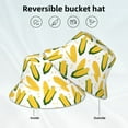 thumbnail image 2 of Xecao Corn On The Cob Print Men and Women Night Reflective Hat Runner Cap Visor Bucket Hat Boonie Cap, 2 of 6