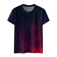 thumbnail image 3 of Gibobby Casual Playera de Manga Corta para Mujer Camiseta manga corta con cuello redondo y estampado moda informal para mujer(Rosa caliente,G), 3 of 4