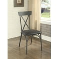 thumbnail image 1 of ACME Itzel Side Chair in Black PU & Sandy Gray, 1 of 2
