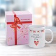 thumbnail image 4 of Valentines Day Mug, Love Print, Watercolor Heart Print,Funny Coffee Mug,A Happy Cup for Children,Man Cave Prints,The Best Gift for Colleagues, Parents,And Grandparents,110z Men And Women, 4 of 7