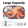 thumbnail image 3 of Fish Hard Drive Case Travel Bag Cord Charger Organizer for Purse - Waterproof Oxford Cloth Digital Electronics Storage Protection - 5.9x9.44x3.14 in, 3 of 6