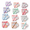 Aesthetic Color-Inspirational, variant on Light Color Inspirational Coffee Cup Sticky Notes with Pens and Ribbon Set