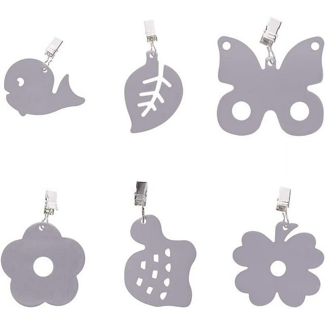 6 pesas para mantel con 6 formas, hojas, flores, mariposas, animales, tortugas y ballenas.
