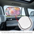 thumbnail image 4 of KUIFORTI Dahlia Car Window Shades for Baby 20.47”x 12.59” (2 Pack) - Blocks 99.98% UVR, Sun Protection and Sun Shade Blocker, Glare Shield Protection, Large Side Car Window Screens, 4 of 8