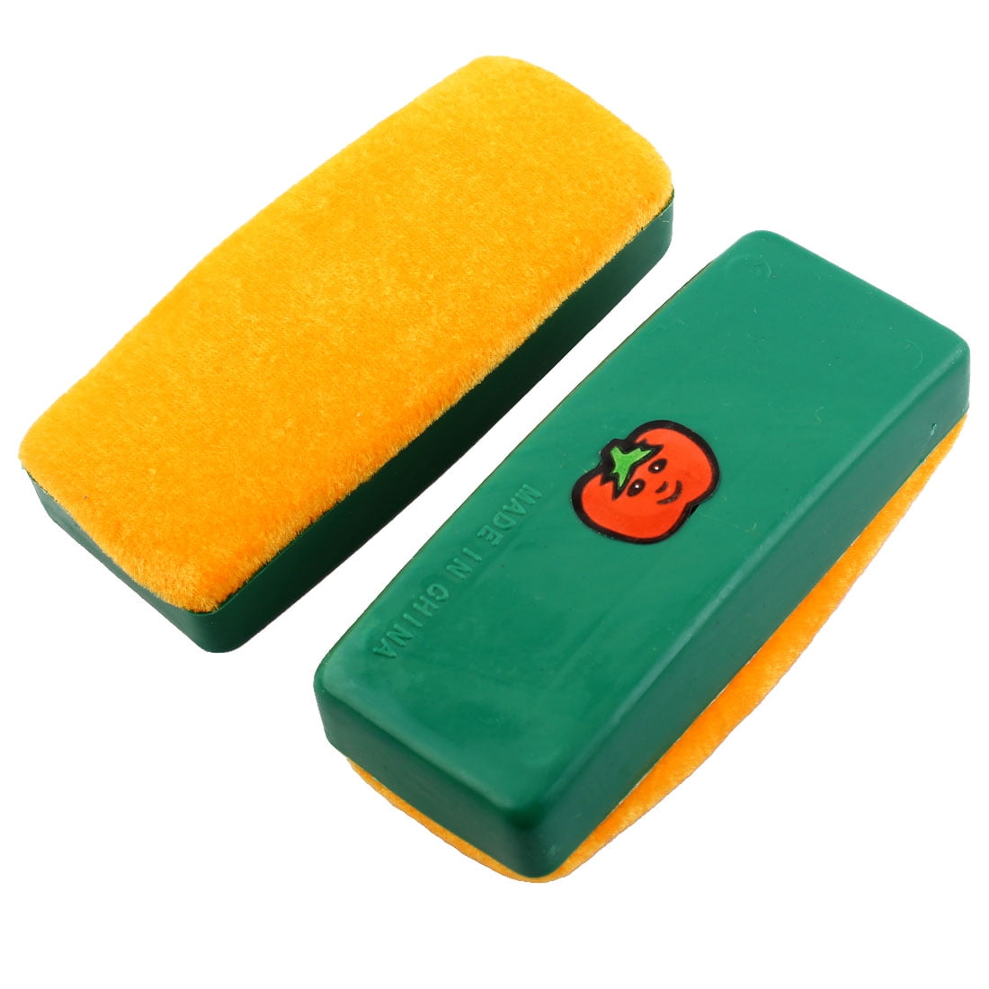 Rectangle Shape Magnetic Board Blackboard Cleaner Chalkboard Eraser Orange 2pcs