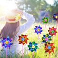 thumbnail image 5 of 100 Pieces Plastic Rainbow Pinwheels, Pinwheel Party Pinwheels DIY Pinwheel Set Kids Toy Garden Lawn Party Decoration, Multicolor, 5 of 5