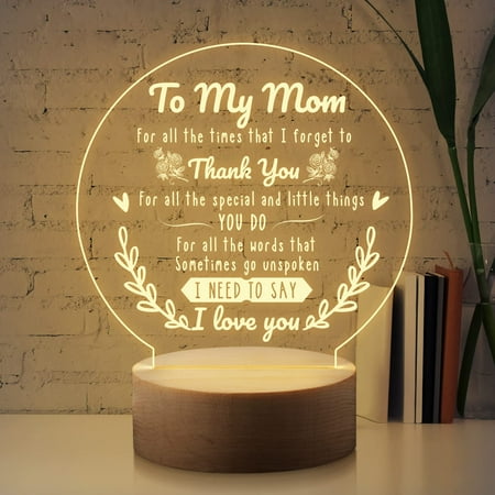 

Mother s Day Gifts Mom Birthday Gifts Engraved Night Light Anniversary Gifts for Mom from Daughter and Son