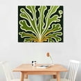 thumbnail image 2 of Orinice  Green Plant Poster - Retro Tropical Palm Leaves Print - Abstract Art - Floral Art - Groovy Trendy Art - Modern Art - Chic Boho Art - Living Room or Office Decor  16x12in, 2 of 6