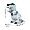 thumbnail image 3 of EGNMCR Children's Electric Dinosaur Toy Gear Dinosaur Model Ornament Mechanical Walking Glowing Toy Boy Christmas Gift Electric dinosaur Birthday Gifts for Kids, 3 of 3
