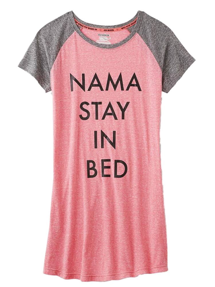Joe Boxer Womens Pink \u0026 Gray Nama Stay 