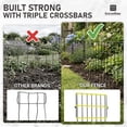 thumbnail image 4 of FencerWire 26 Pack Garden Animal Barrier Fences, 1.5" Gap Under Fence Guard for Dogs, Easy Install 16"H x 12"W No Dig Pet Deterrent Panels, Metal Outdoor Animal Barrier for Yard, Patio, Garden, 4 of 8