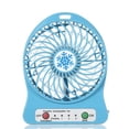 thumbnail image 1 of EasyLife Ventilador de luz LED recargable portátil, refrigerador de carga USB, regulación de velocidad de 3 modos, función de iluminación LED (negro), 1 of 4