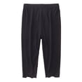 thumbnail image 4 of GYRATEDREAM Girls' Capri Leggings 3/4 Pants Basic School Sports Dance Kids Cropped Capri Summer Yoga Running Dance Tights for 3-4Y Black, 4 of 7