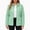 Green, variant on Women's Collared Waist Defined Quilted Jacket, Long Sleeve Button Down Coat with Patch Pockets, Sizes S-3XL