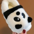 thumbnail image 4 of XIMIN Toddler Kids Cute Animal House Slippers Fuzzy Warm Bedroom Shoes with Non-Slip Cartoon Panda Cozy Memory Foam Home Fluffy Slippers, 4 of 7