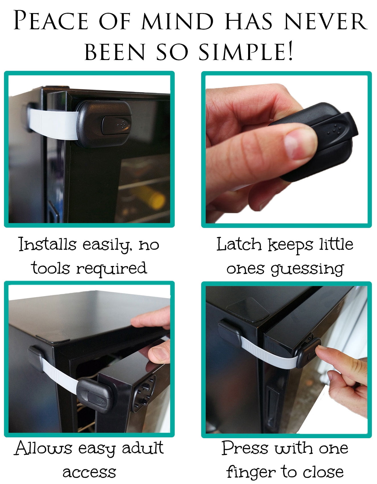Jessa Leona Baby Safety Locks to Child Proof Cabinets Drawers