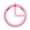 Pink, variant on Milue Kawaii Plastic Circular Protractor Students Stationery Office School Supplies